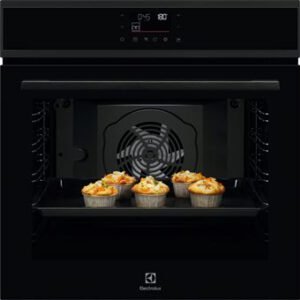 Four encastrable Electrolux EOD7P10H2 noir 72 L A++ pyrolyse SteamBake Air Fry grilles télescopiques