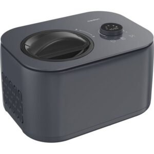 Machine à glace MEDION LIFE Ice Cream Maker MD 100116 1 L avec compresseur, commande tactile et écran LED Gris