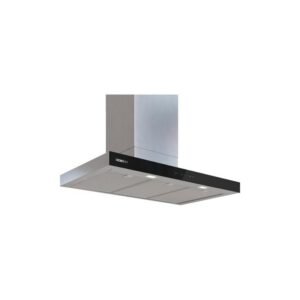 Hotte décorative murale Siemens iQ500 LC97BDN30 90 cm iQdrive Home Connect 3 vitesses + intensive jusqu'à 699 m³/h Inox