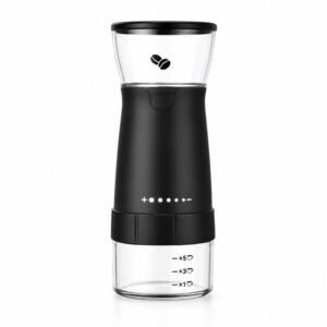 Moulin à café électrique portable - Rechargeable USB avec meule en céramique Black