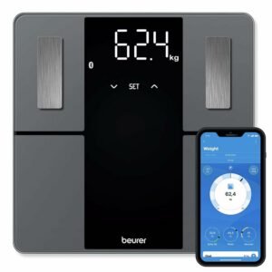 Beurer BF 500 Super Black Edition Carré Noir, Gris Pèse-personne électronique
