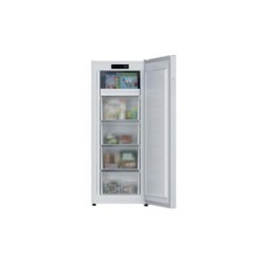 Congélateur armoire Candy CNUQ4L513DW 169 L Low Frost, pose libre, froid mécanique, super congélation, 38 dB, portes réversibles, blanc