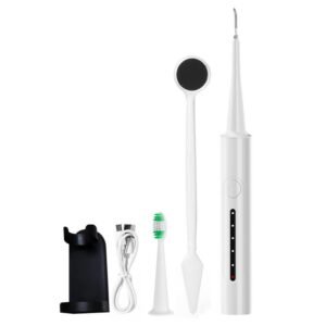 Ensemble de brosse à dents électrique avec support mural White