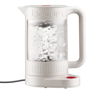 Bouilloire électrique BODUM Bistro 1,1 L double paroi blanche 1500 W 5 températures maintien au chaud 30 min