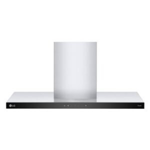 Hotte décorative murale LG HCEZ3626S 90 cm WiFi ThinQ commandes tactiles LED 3 vitesses + boost acier inoxydable