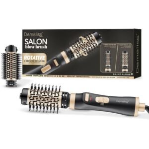 Brosse soufflante rotative Saint Algue Demeliss 1000 W 2 têtes Noir et doré