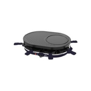 Appareil à raclette Little Balance Multi Cheese 1200 W 3-en-1 pour 8 personnes Bleu foncé et noir