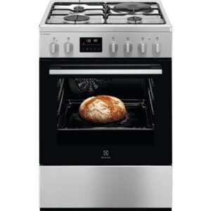 Cuisinière mixte Electrolux EKM668989X SteamBake 4 foyers 57 L Inox