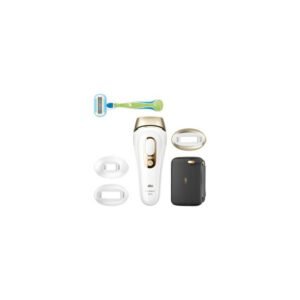 Appareil d'épilation IPL Braun Silk-expert Pro 5 PL5243 Or/Blanc, 125 flashs/min, capteur Skin Pro 2.0, 10 niveaux d'énergie, 3 modes