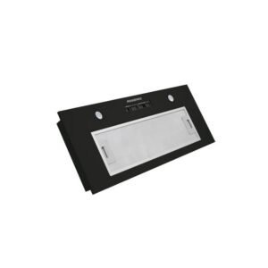 Hotte murale filtrante Rosières RHG580/1PN/1 52 cm noire, extraction jusqu'à 606 m³/h, 3 vitesses, LED 2x4 W, clapet anti-retour, filtres charbon inclus