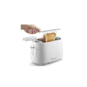 Grille-pain 2 tranches DeLonghi CTLAP2203.W Blanc 550 W