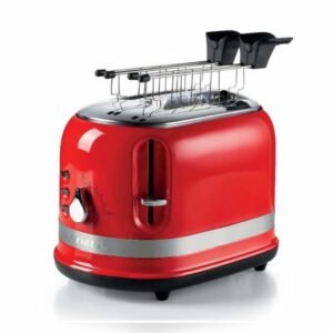 Grille-pain Ariete 0149 Deux pinces Six niveaux de brunissement différents Trois fonctions Rouge 815 W