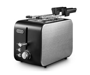Grille-pain 2 tranches DeLonghi CTX 2203.BK Noir Argent 550 W