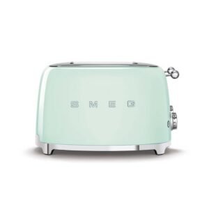 Grille-pain Smeg style années 50 vert pastel brillant 4x4 TSF03PGEU