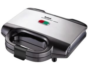 Grille-pain électrique ultracompact Tefal 700 W en acier inoxydable noir