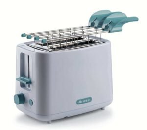 Grille-pain pour petit-déjeuner Ariete 157 760 W 2 tranches de pain Pinces en acier inoxydable 7 niveaux Blanc