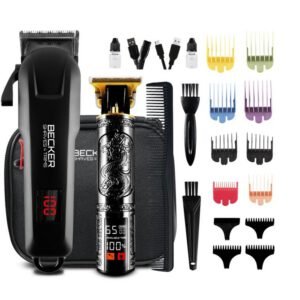 Kit 2 Tondeuses Barbe Et Cheveux Homme Sans Fil Avec Trousse De Voyage Strim Xp Becker