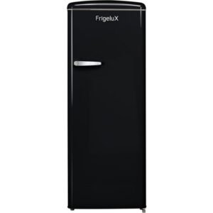 Réfrigérateur congélateur Frigelux RF218RNA++ 218 L rétro Noir, congélateur haut 4 étoiles, froid statique, thermostat mécanique, dégivrage automatique, LED, classe E, 41 dB