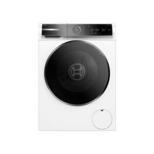 Lave-linge hublot Bosch Série 8 WGB254A2FR 10 kg 1400 tr/min i-DOS Steam Iron Assist Home Connect blanc/noir