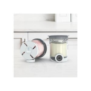 Lot de 2 pots de remplacement NINJA Swirl by CREAMi NC701EU 480 ml avec couvercles transparents et embouts Gris