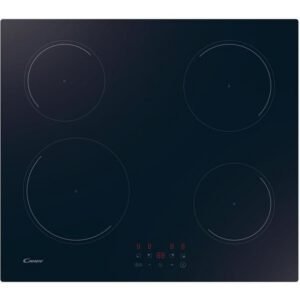 Table induction intégrée CANDY Idea CI642CBB/1 60 cm 4 foyers verre noir commandes tactiles minuterie Booster et Power Management