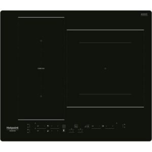 Table de cuisson à induction HOTPOINT HB 2760B NE 59 cm Noir, 3 zones dont Combi Duo, Power Management, MyMenu, 3 boosters, minuteur 99 min