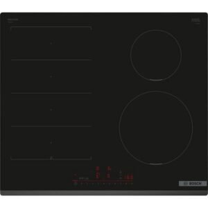 Table induction BOSCH Serie 6 PIX631HC1E 60 cm Noir intégrée 4 zones dont Flex 40 cm DirectSelect QuickStart Home Connect