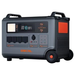 Station d'alimentation portable Oscal PowerMax 3600SE, batterie LiFePO4 3600 Wh, puissance de sortie sinusoïdale pure de 3600 W, puissance de crête de 4500 W, recharge rapide, générateur solaire