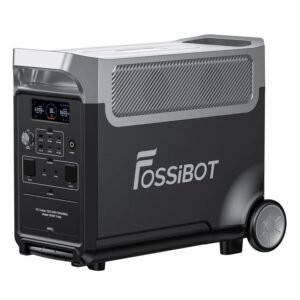 Station d'alimentation portable FOSSiBOT F3600 Pro, batterie LiFePO4 3840 Wh, puissance de sortie CA élevée de 3600 W, charge solaire maximale de 2000 W, charge complète en 1,5 h, onduleur, contrôle via application