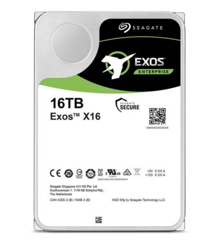 Seagate Exos X16 disque dur 16 To 7200 tr/min 256 Mo 3.5 Série ATA III