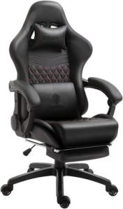 Cuir matelassé massage 170° 200kg noir