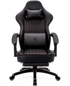 Ressorts massage lombaire similicuir noir
