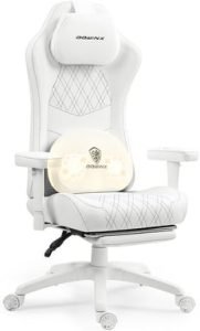 Massage chauffage ressorts canapé PC blanc