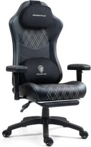 Massage chauffage ressorts canapé PC noir/blanc