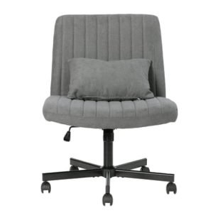 Chaise de bureau Roline pivotante moderne en tissu