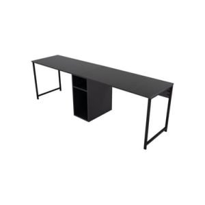 Bureau double Twin Anthracite et Noir