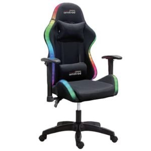 Fauteuil Gamer Amstrad LED Noir