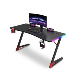 Bureau gaming Urban Factory Ergo LED Noir