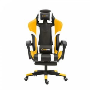 Chaise de bureau et gaming jaune Herzberg