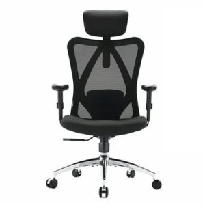 M18 Chaise ergonomique roues améliorées Noir