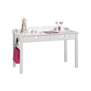 Bureau laqué blanc Vipack Amori enfant