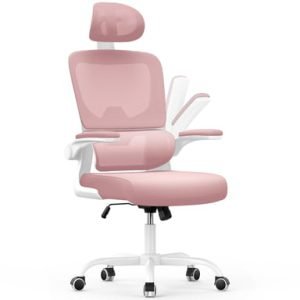 Chaise d'ordinateur pivotante Rose