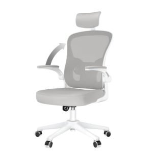 Chaise de bureau ergonomique hauteur réglable Gris