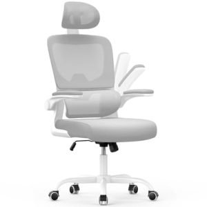 Chaise d'ordinateur pivotante Gris