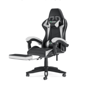 Chaise de jeu réglable repose-pieds Blanc