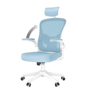 Chaise de bureau ergonomique hauteur réglable Bleu