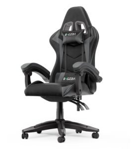Chaise de jeu inclinable cuir PU Noir