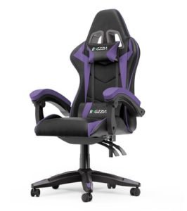 Chaise de jeu inclinable cuir PU Violet