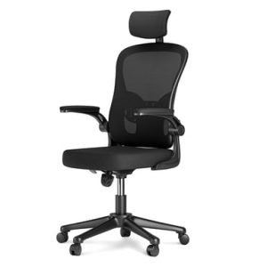 Chaise de bureau ergonomique hauteur réglable Noir