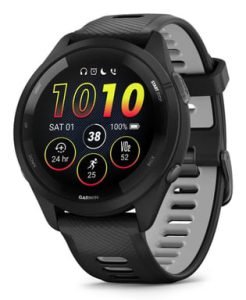 Garmin Forerunner 265 3,3 cm (1.3'') AMOLED 46 mm Numérique 416 x 416 pixels Écran tactile Noir Wifi GPS